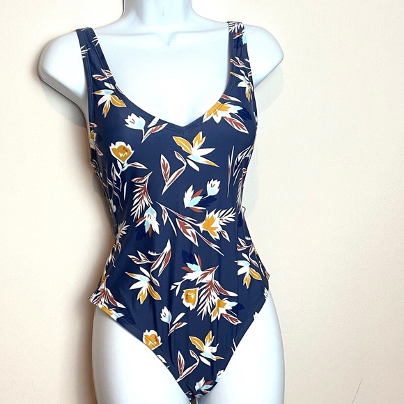 Dolce Vita Other - NWT Dolce Vita Swim Suit Blue Floral Classic One Piece Size Medium